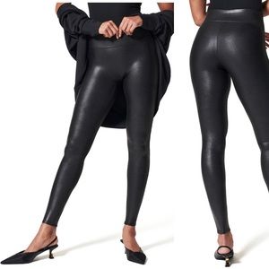 SPANX faux leather leggings NWOT